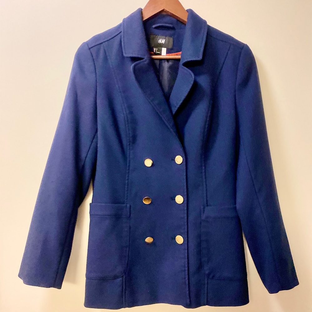H&M Navy Blazer Jacket (size 6)